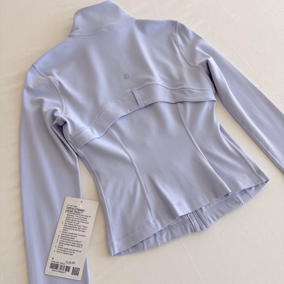 ❌ Sold NWT Lululemon Define Cropped Jacket *Nulu Serene Blue Size 4 - Picture 14 of 16
